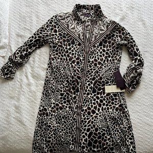 HALE BOB Animal Print Dress + Belt - Size XL